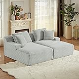 Tmsan 78.8" Oversized Boneless Double Chaise Lounge