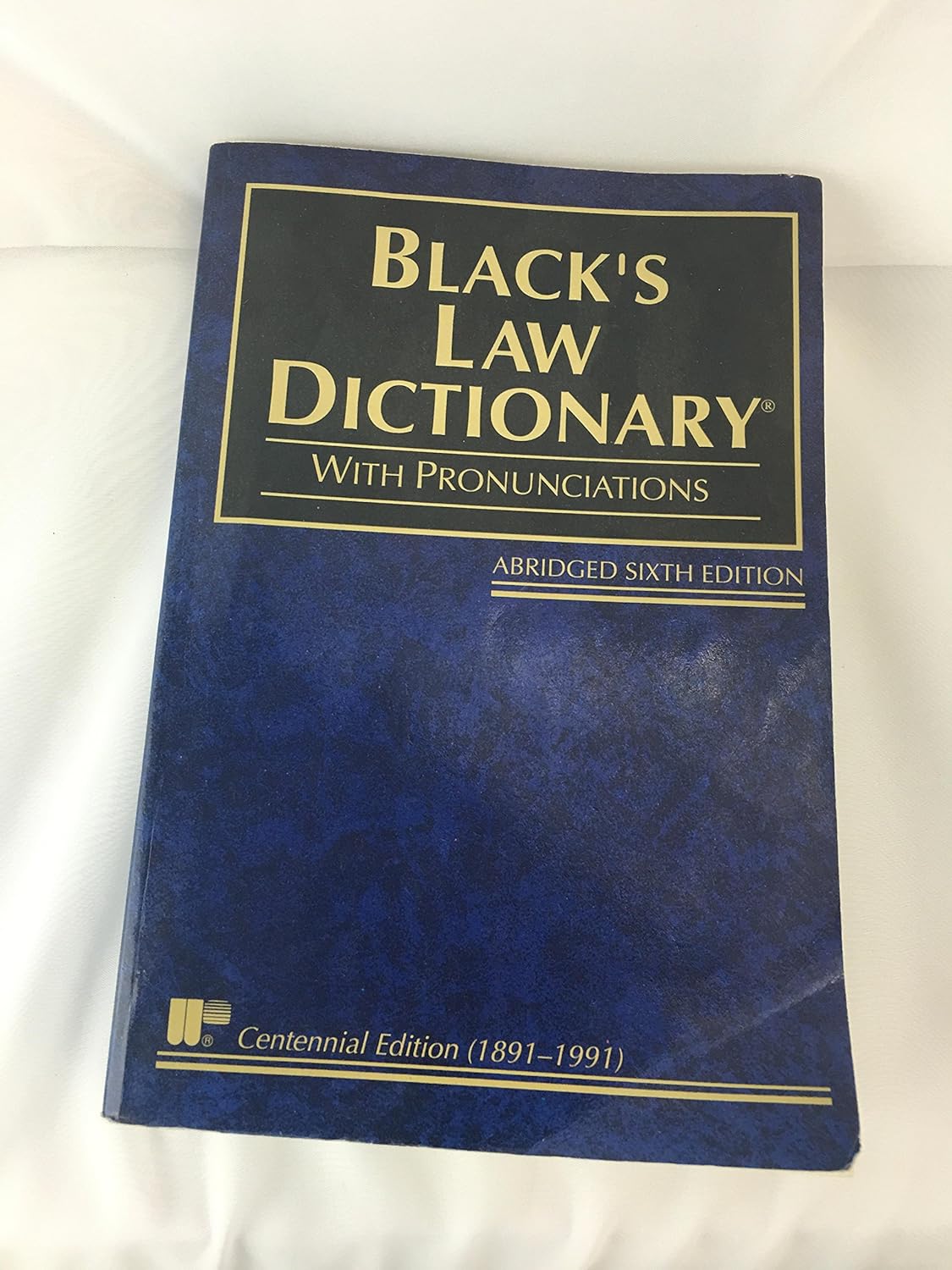 Dictionaries & Terminology - Black's Law Dictionary with Pronunciations Abridged Sixth Edition