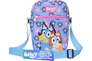 Bluey Purse for Girls Teens Shoulder Bag Crossbody Bag Cute Gifts for Girls (Bluey Flower)