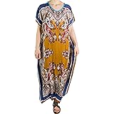 S-5XL Femmes Bohème Imprimé Floral Robe Longue Été Casual Sling