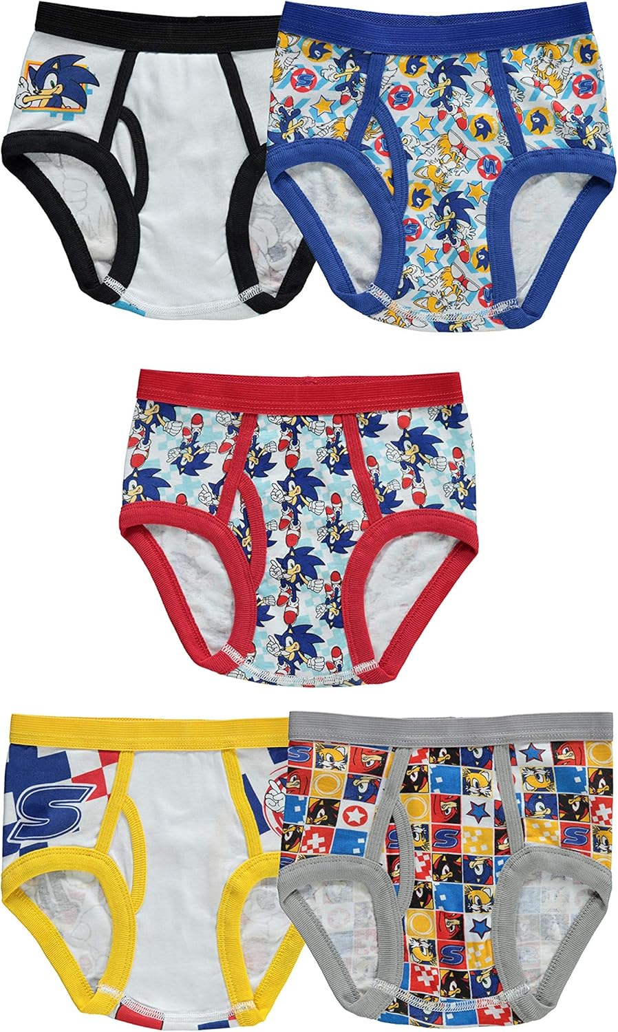 Sonic The Hedgehog Sonic Boys Underwear Multipacks: Clothing