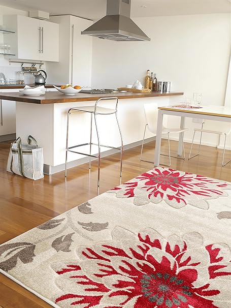 Benuta Tapis De Salon Moderne Vogue Pas Cher Rouge 80x150 Cm