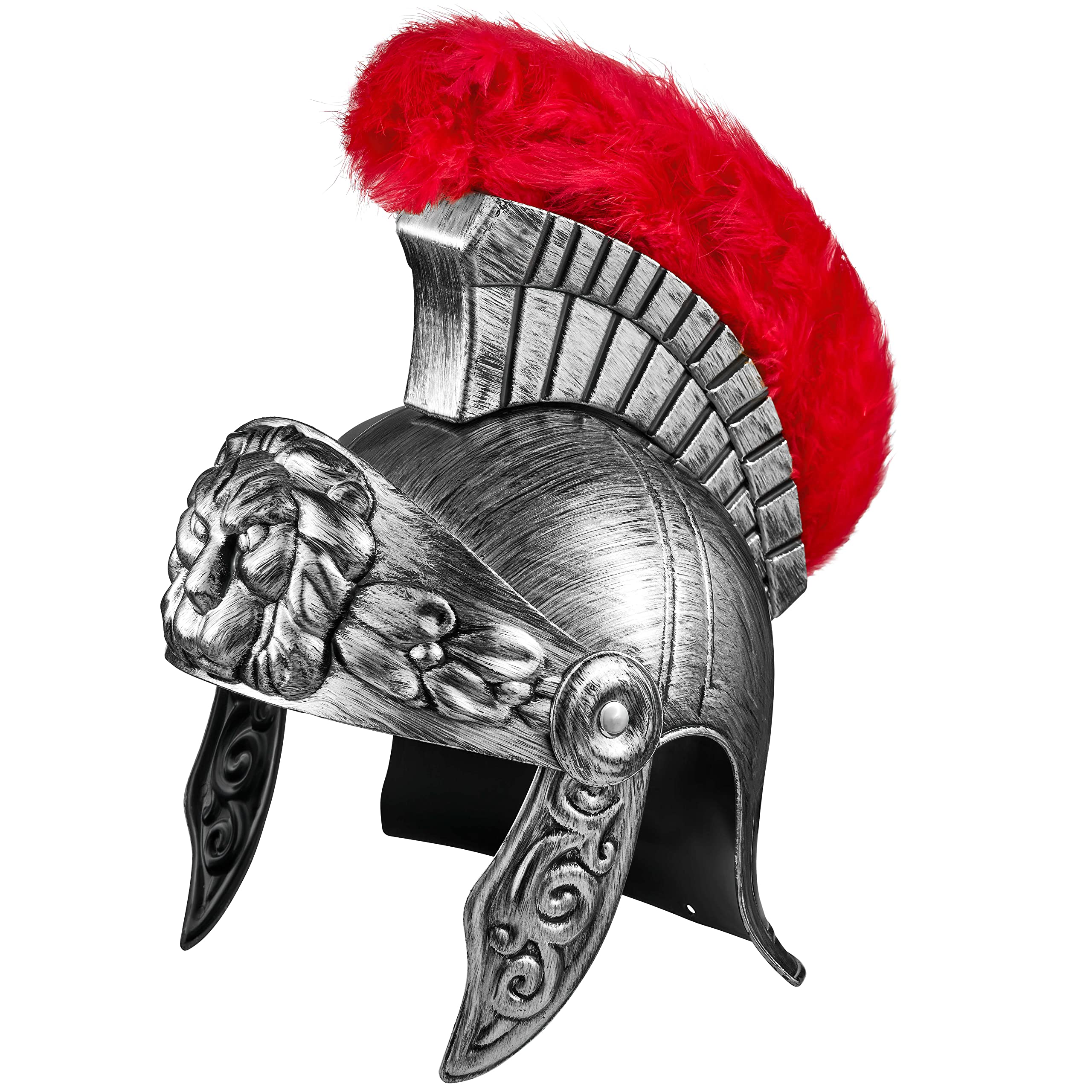 Balinco Roman Helmet - Silver Warrior Helmet for Ladies & Gentlemen - Perfect Roman Costume Accessory