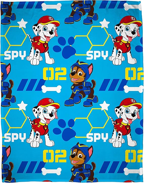 Paw Patrol Code' Fleece BlanketRepeat Print Design, Polyester