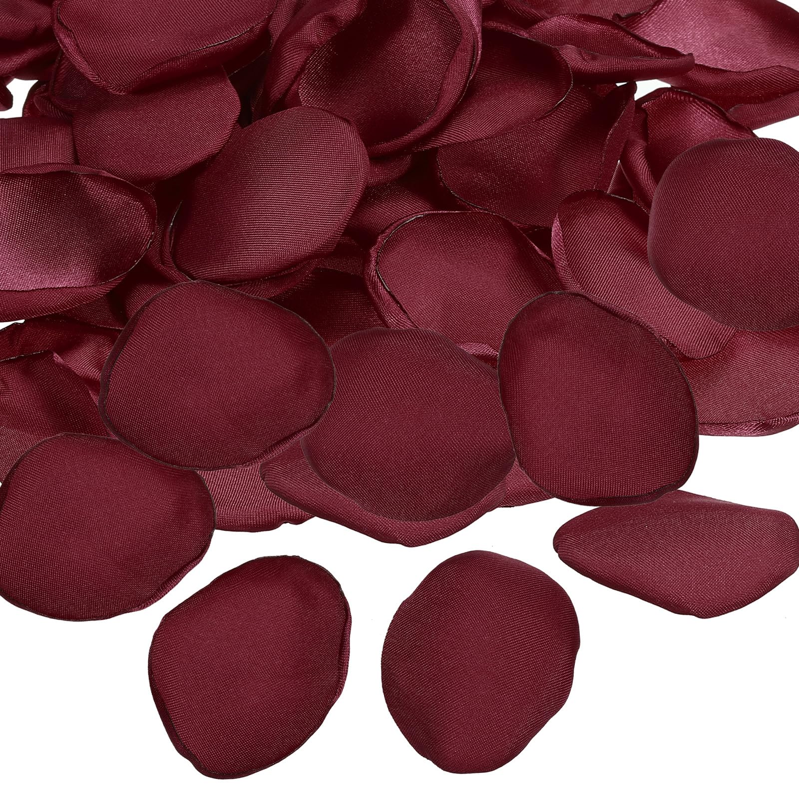 PATIKIL Silk Rose Petals, 100 Pcs Artificial Flower Petals for Wedding Decorations, Romantic Night, Aisle Scatter Petals, Burgundy