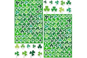 LINAYE St Patricks Day Stickers Labels Bulk, 1500PCS Shamrock Stickers for Kids Adults, 24 Sheets St. Patrick’s Day Stickers Labels for Cards Envelopes St. Patricks Day Decorations Party Supplies