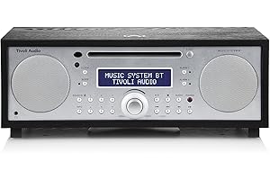 Tivoli Audio Music System BT Tabletop CD, AM/FM Radio Alarm Clock - Black