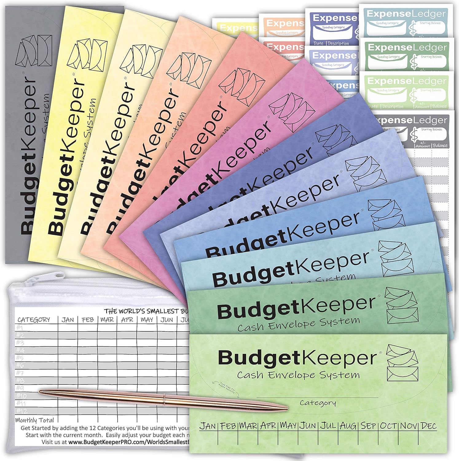 Expense Tracker Sheets 72 Pack For Budget Keeper Cash Envelope Budgeting System Refill Pack Of Ledger Expense Log Sheets Office Products Kolenik Envelopes Mailers Shipping Supplies