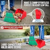 TDBS The Dustpan and Brush Store Long Handled Dustpan 92cm Red Garden Scoop view 2