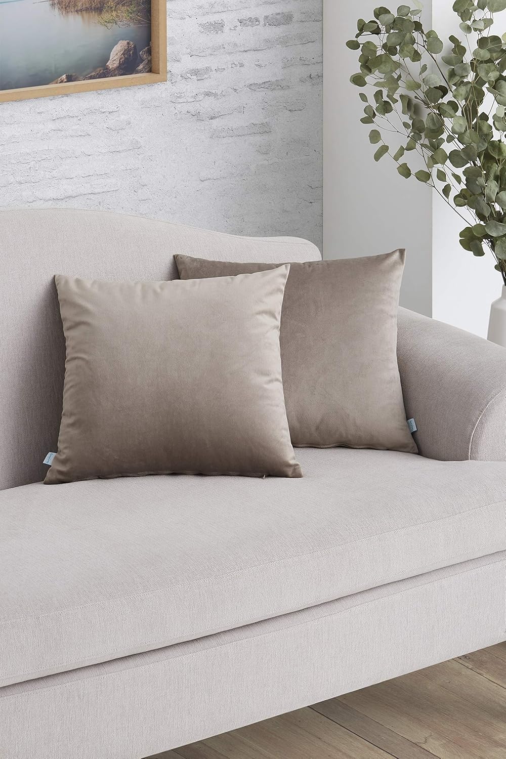 Easycosy Pack Funda de Cojín Decorativo Luxury para Sofá 45x45