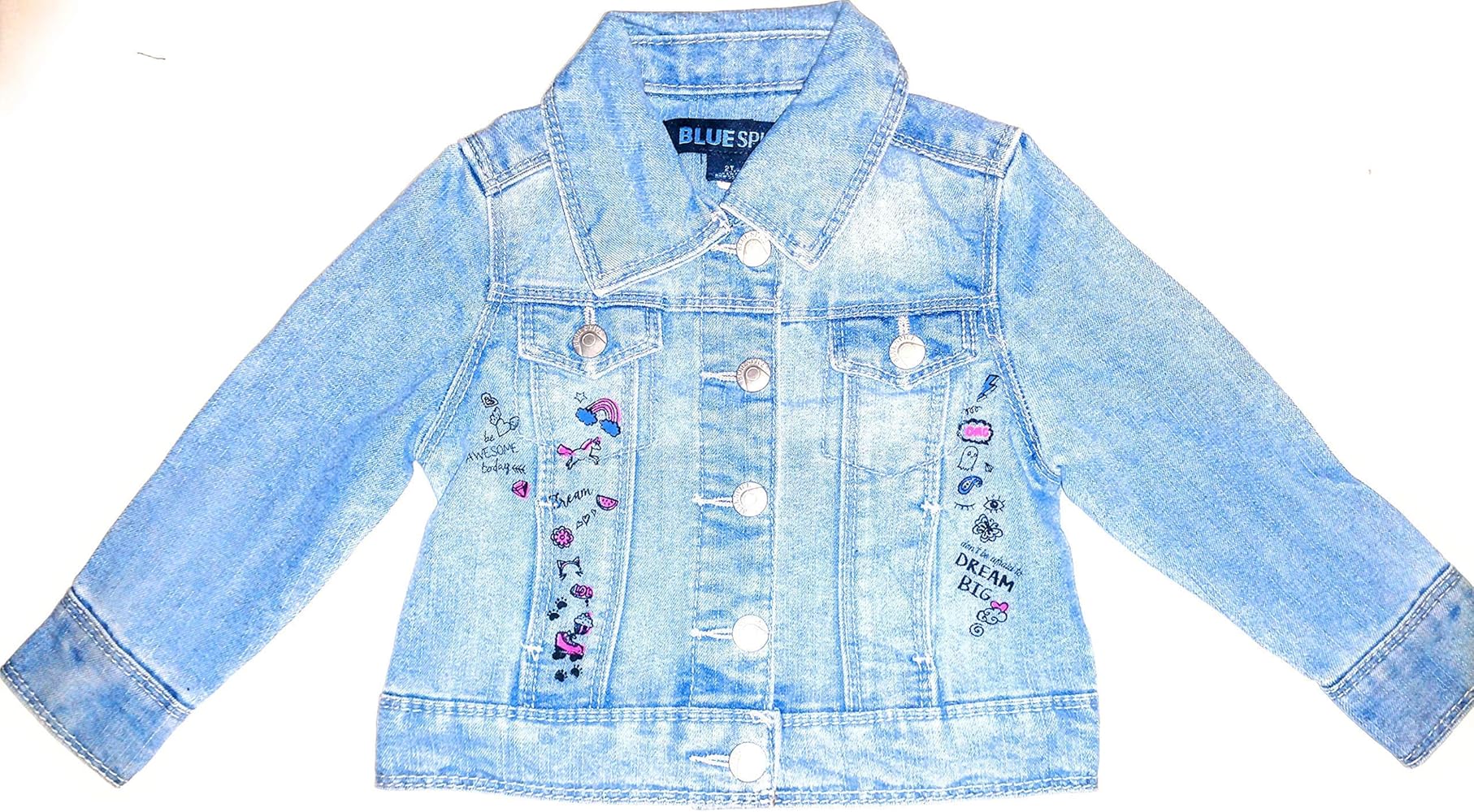girls embellished denim jacket