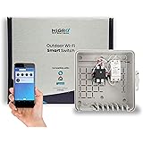 Migro Outdoor Smart Wi-Fi Outlet Box, Heavy Duty 50A Resistive 240VAC 40A 10HP Pool Heater, Wireless Pump Control, Timer Swit