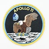 Apollo 11 Patch &ndash; Embroidered, Hook and Loop, 4 Inch