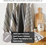 DII Foodie Kitchen Dish Towels & Dish Cloths Set Lime Green Ultra Absorbent 5pc view 8
