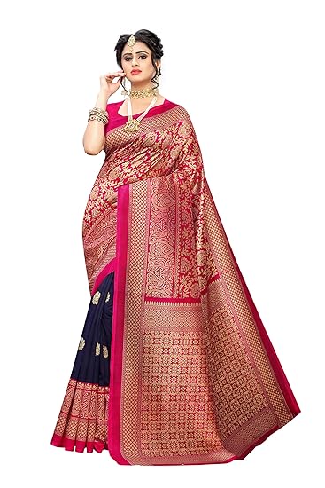 presents Women's Art Saree With Unstitch Blouse Piece