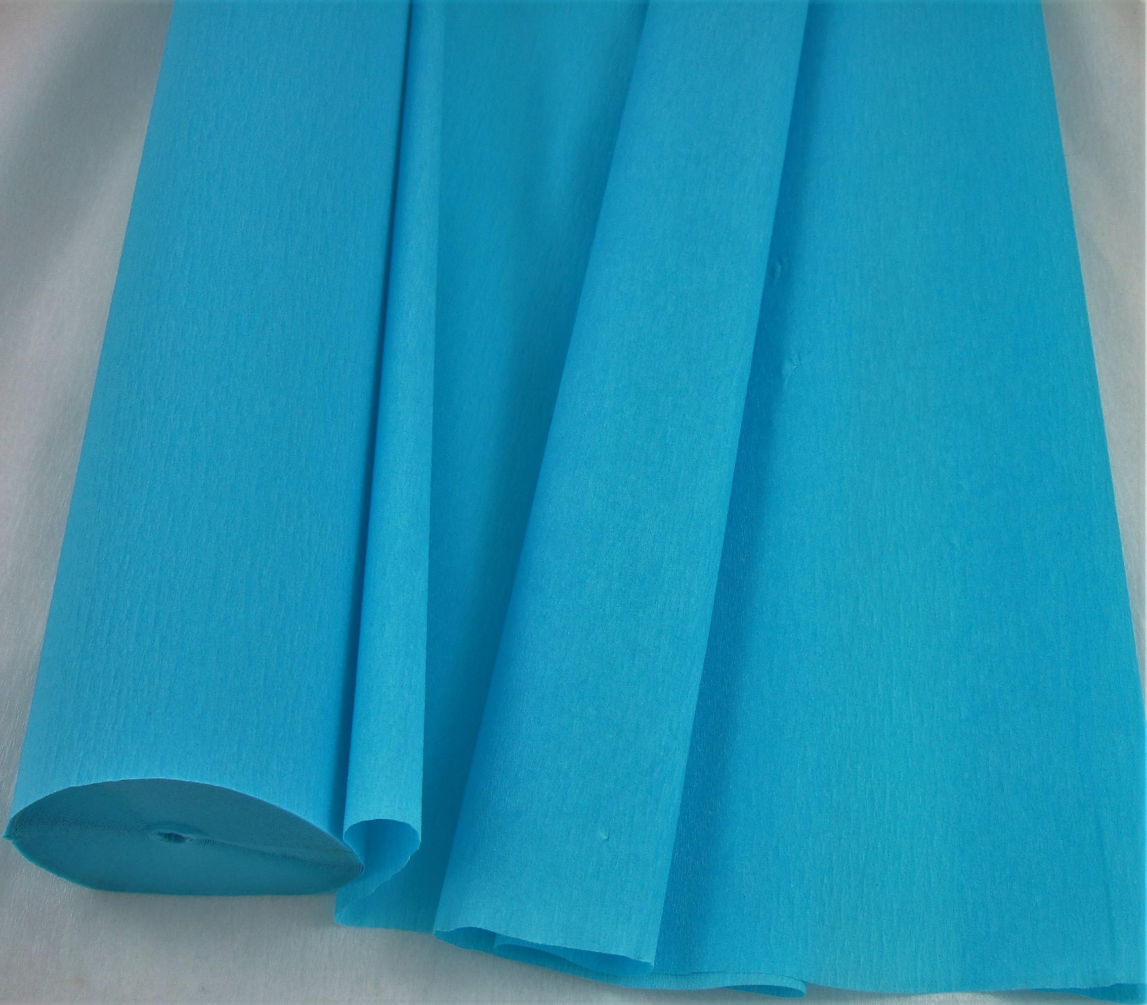 1 Light Blue - Jumbo 26 Metre Crepe Paper Roll. 50cm x 26metres long Many uses as decorations, marketing tools, great favourite with schools and the craft industry