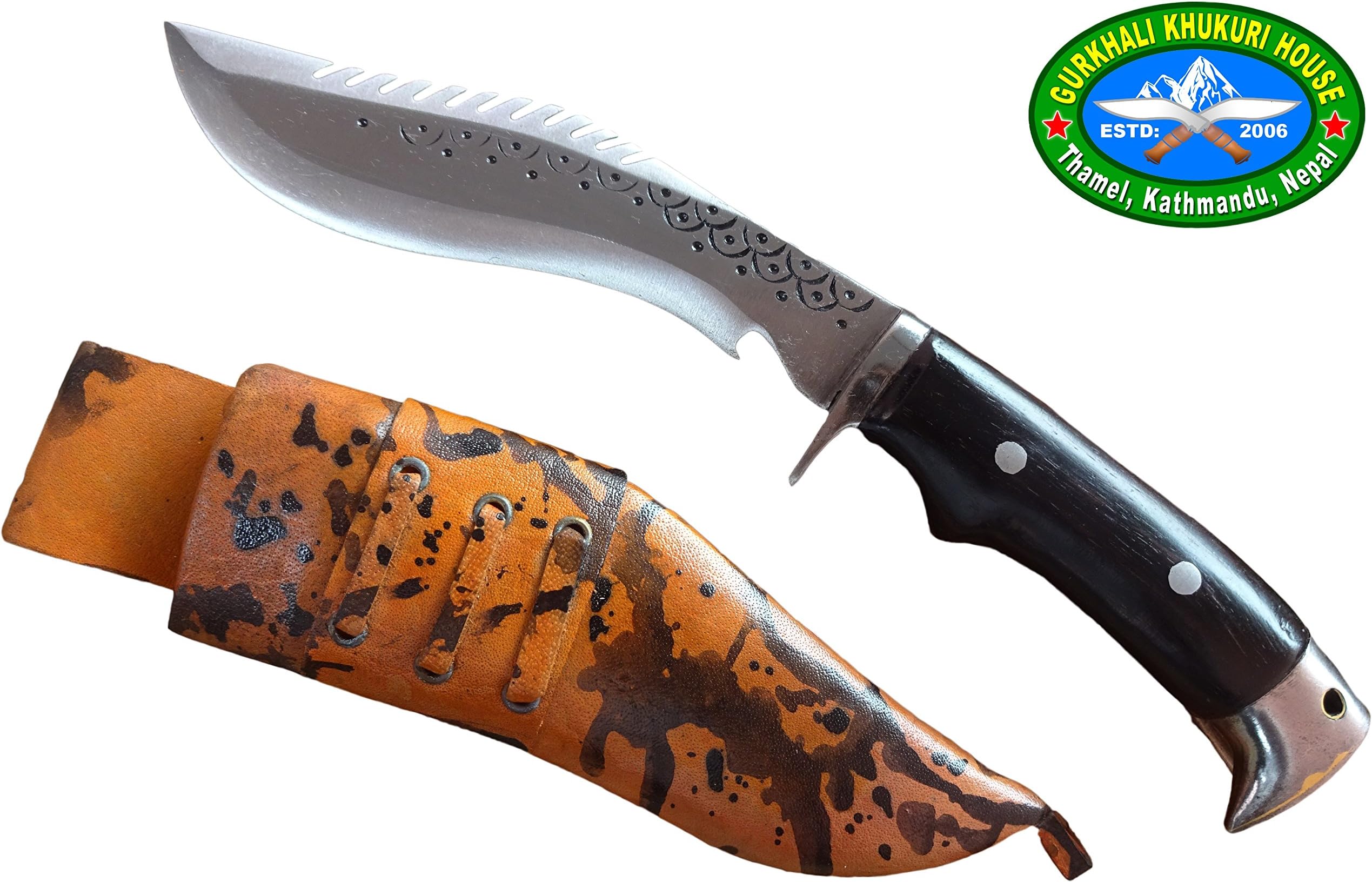5" Collector's Wildlife Collection Hunting Bowie Knife -Eagle Dragon Kukri, Khukuri