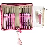 Tulip Etimo Rose Crochet Hook Set, multicolor, 2,2.5,3.0,3.5,4.0,4.5,5.0,5.5,6.0 millimeters