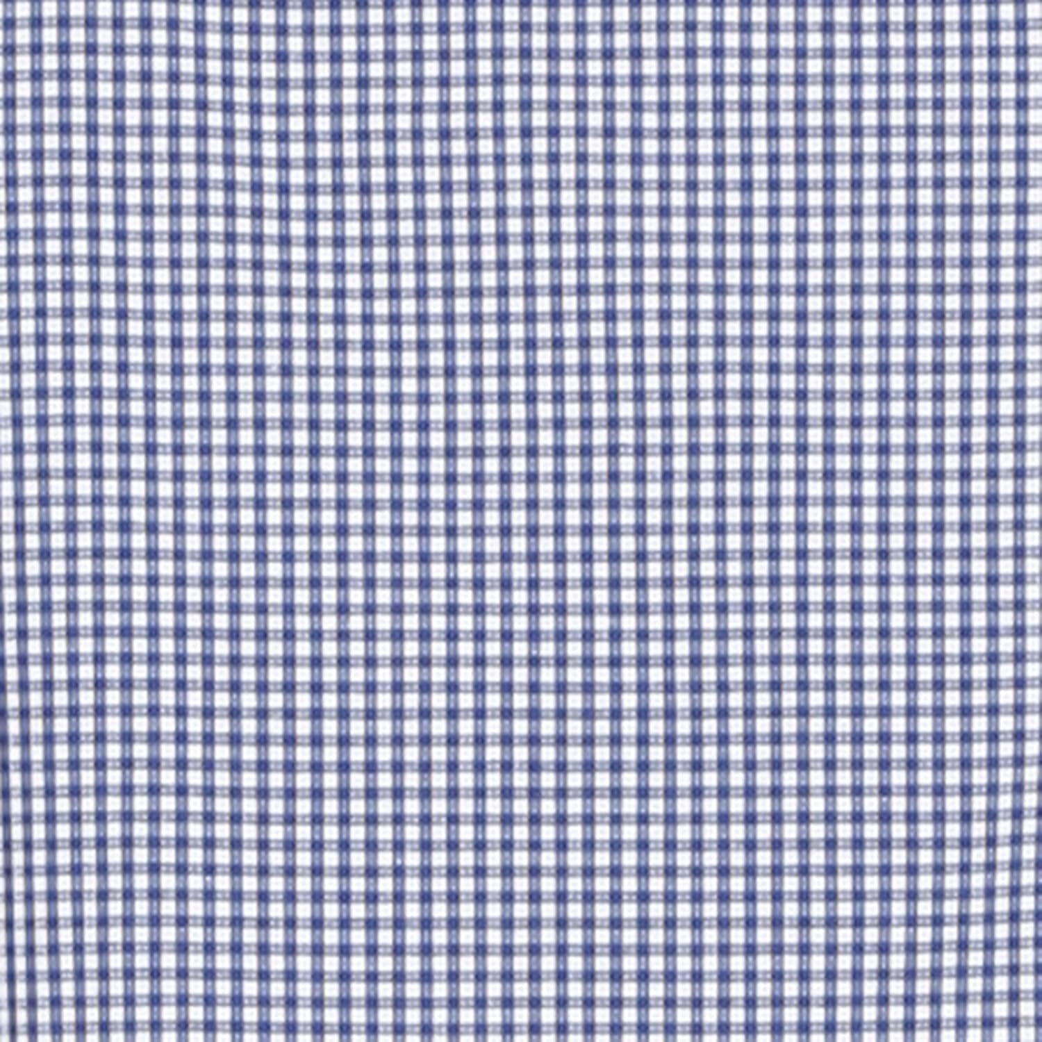 the cotton company women's checkered shirt - white & blue
