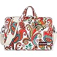 Canvaslove Waterproof Laptop Shoulder Messenger Case Bag Rebound Bubble Protection For MacBook Pro Air 13 inch,iPad Pro 12 inch,MacBook Pro 14 inch and 13 inch-14 inch Laptop (Paisley)