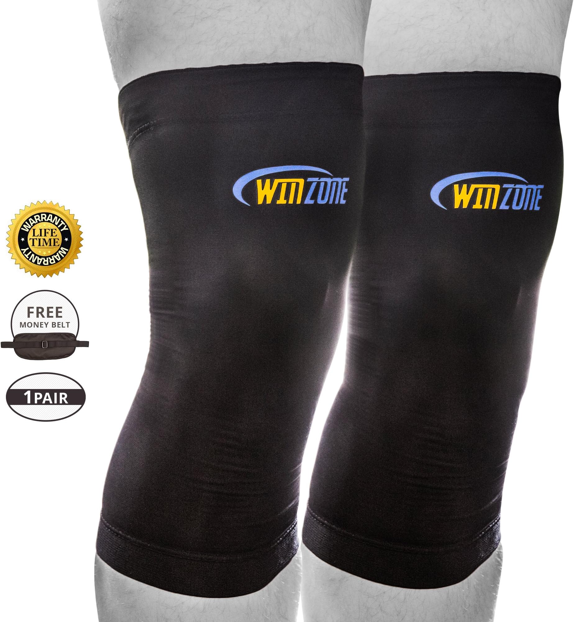 Copper Knee Sleeve Braces For Knee Pain, Best Compression Sleeves Copper Fit, Lifetime Warranty! Comfortable Wraps. Best Support Brace For Meniscus, ACL, Patella, Arthritis. No More Pain, Aching Knees