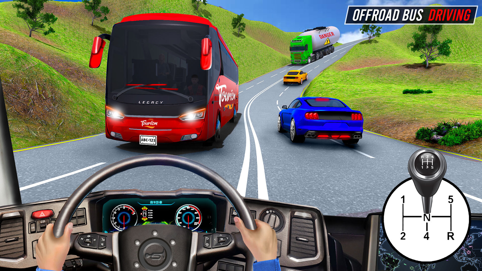 Offroad Tourist Bus Game Coach Bus Driving City Passenger Bus