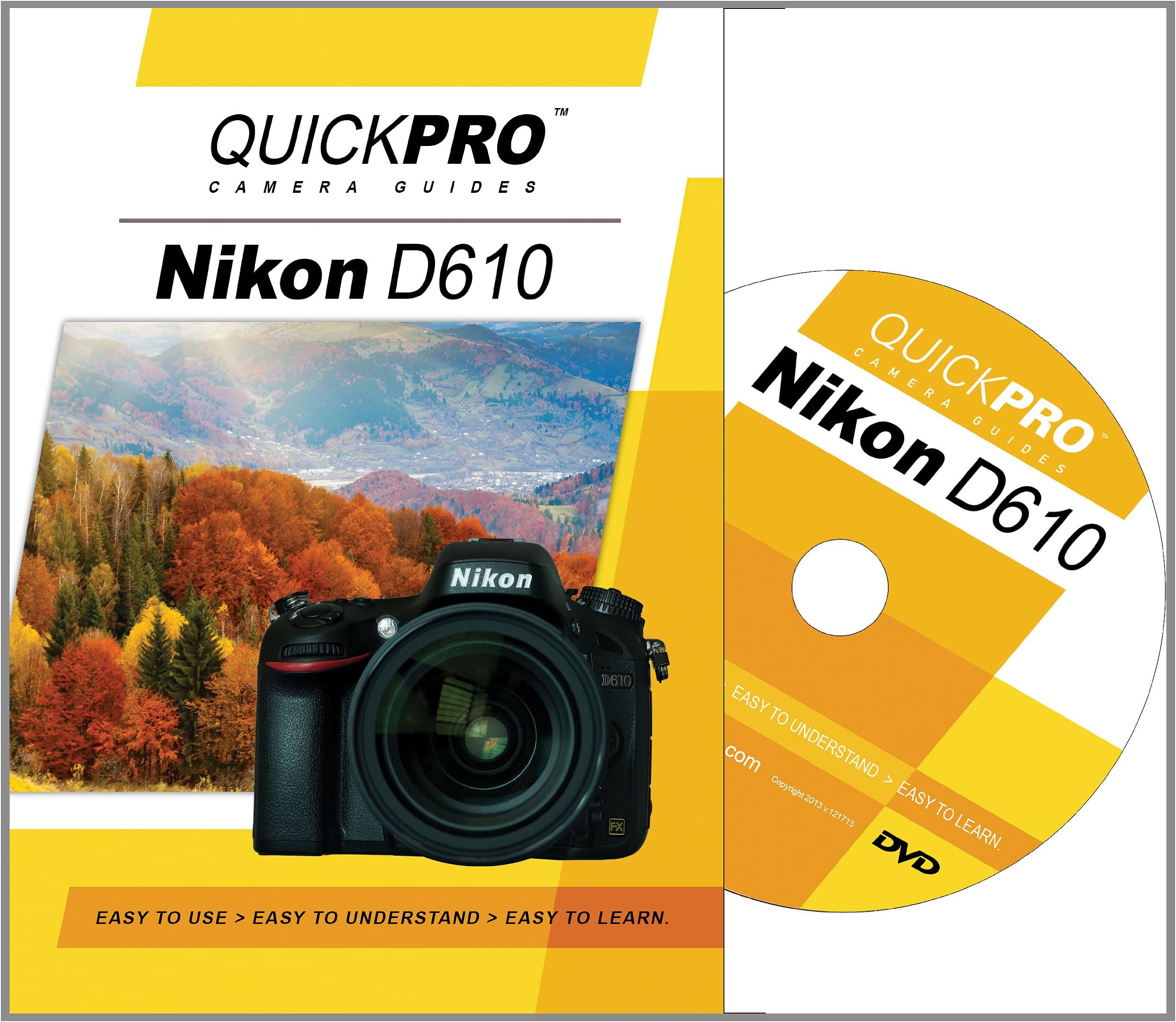 Nikon D610 Instructional DVD by QuickPro Camera Guides
