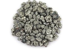 GEMKORA 50 carats Raw Golden-Pyrite Crystals (Size : 10 to 14mm), Wholesale Lot, Natural Gemstone, Rough Crystals, Rock Stones, Jewelry Making Supplies, DIY & Crafts (Pcs : 6 to 8)