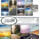 Reminisce On The Road Again Scrapbook Collection Kit, White, 12x12 inches