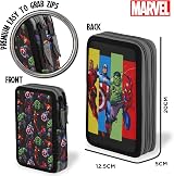 Marvel Avengers Pencil Case with Stationery Included Large Double Zip view 6