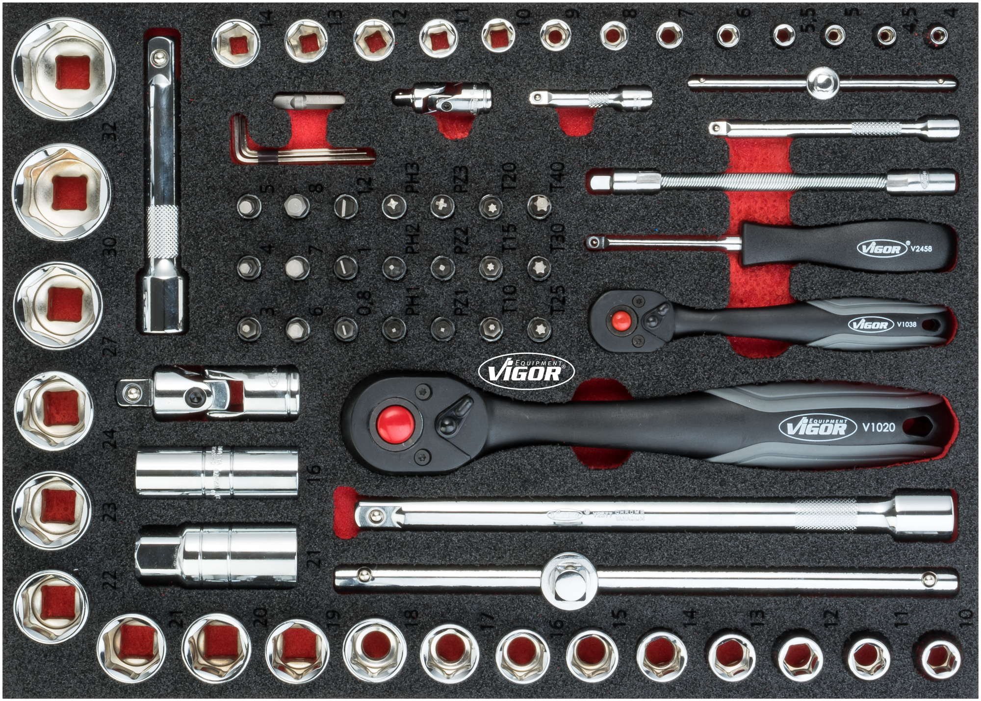 Vigor Vigor_V5103 Socket Tool Set (71-Piece)