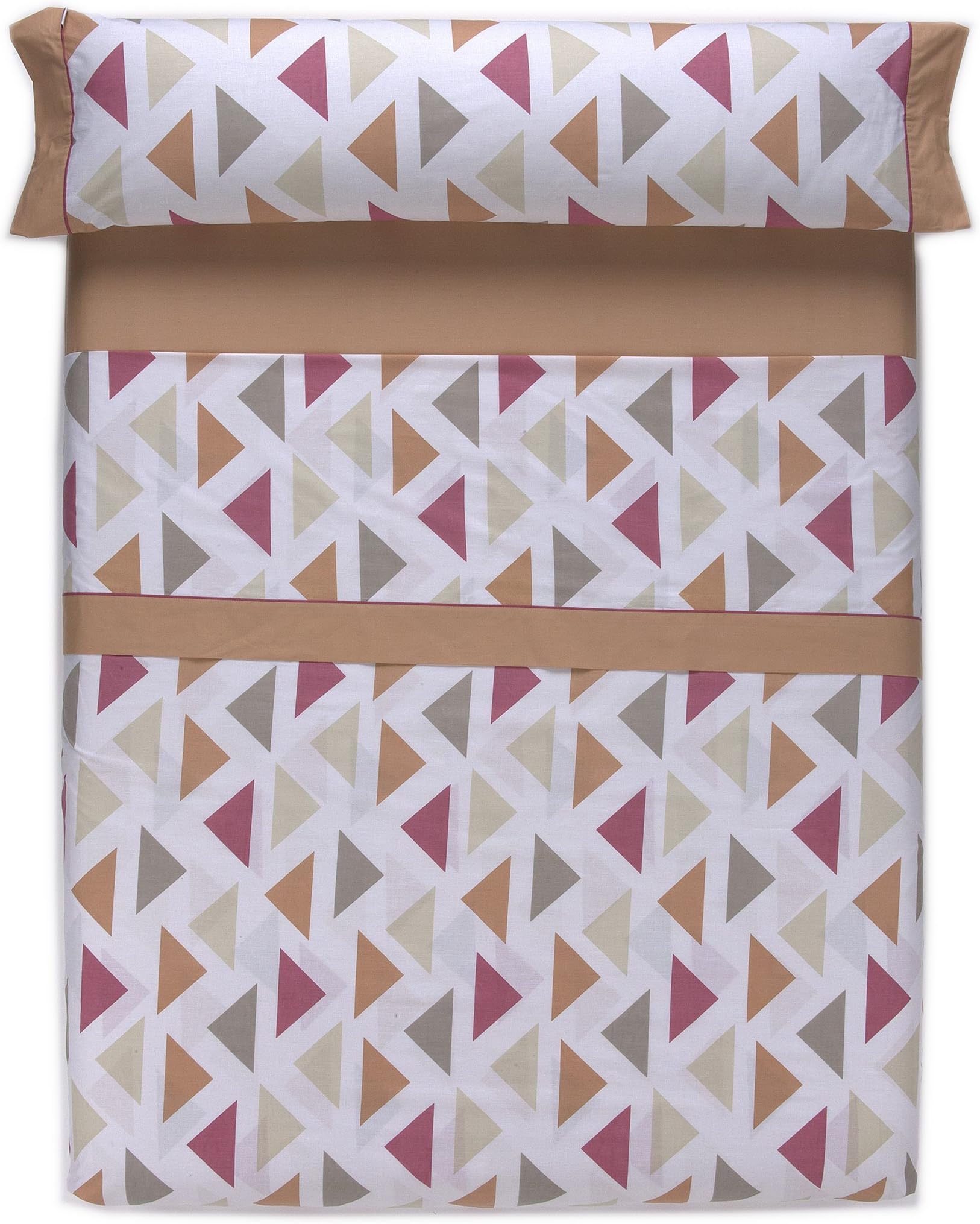 Mora 19d0723 Bedding Set With Fitted Sheet algodón-poliéster, Terra, Double, 6 x 4.43 x 4.7 cm