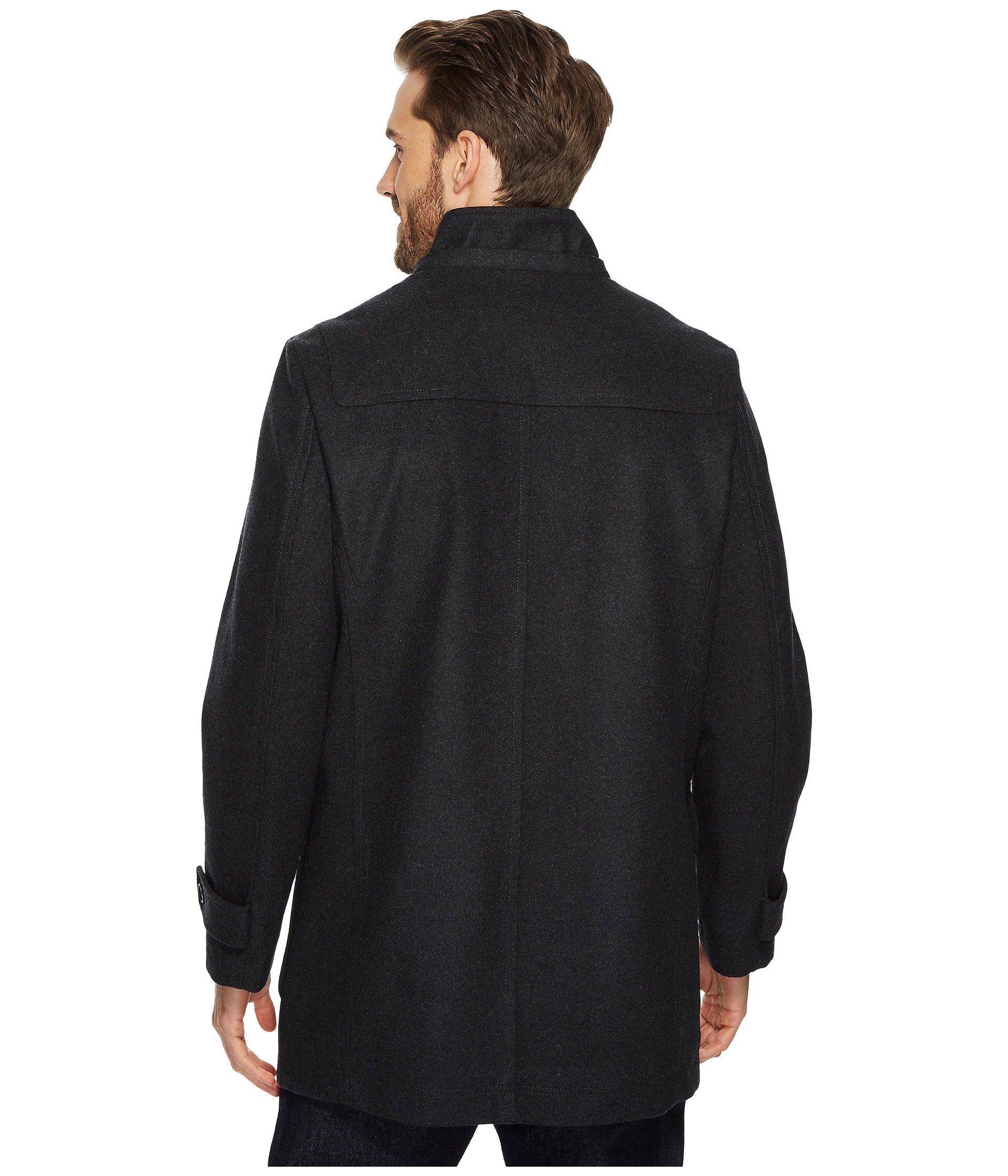 Nautica Men's Hooded Wool Toggle Coat Nautical Fashions