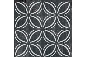 PINKIPO 2 Pcs 12" x 12" Tile Stencil Painting Stencil for Walls and Floors - Reusable - Stencils for Painting - Stencil for Home Decor (Design-6)