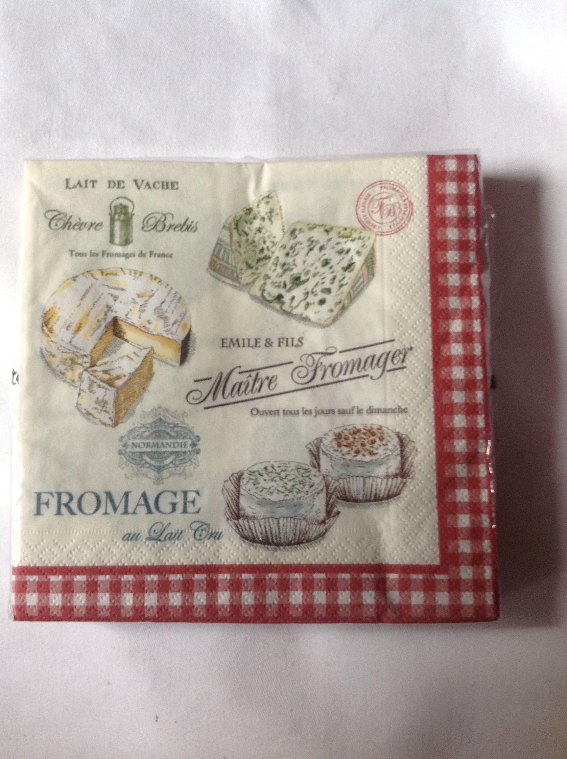 3 ply Paper Napkins/Serviettes - Comes in Pack of 20 - Contemporay Italian Design - Perfect for Dinner Parties - Complements any Tabletop