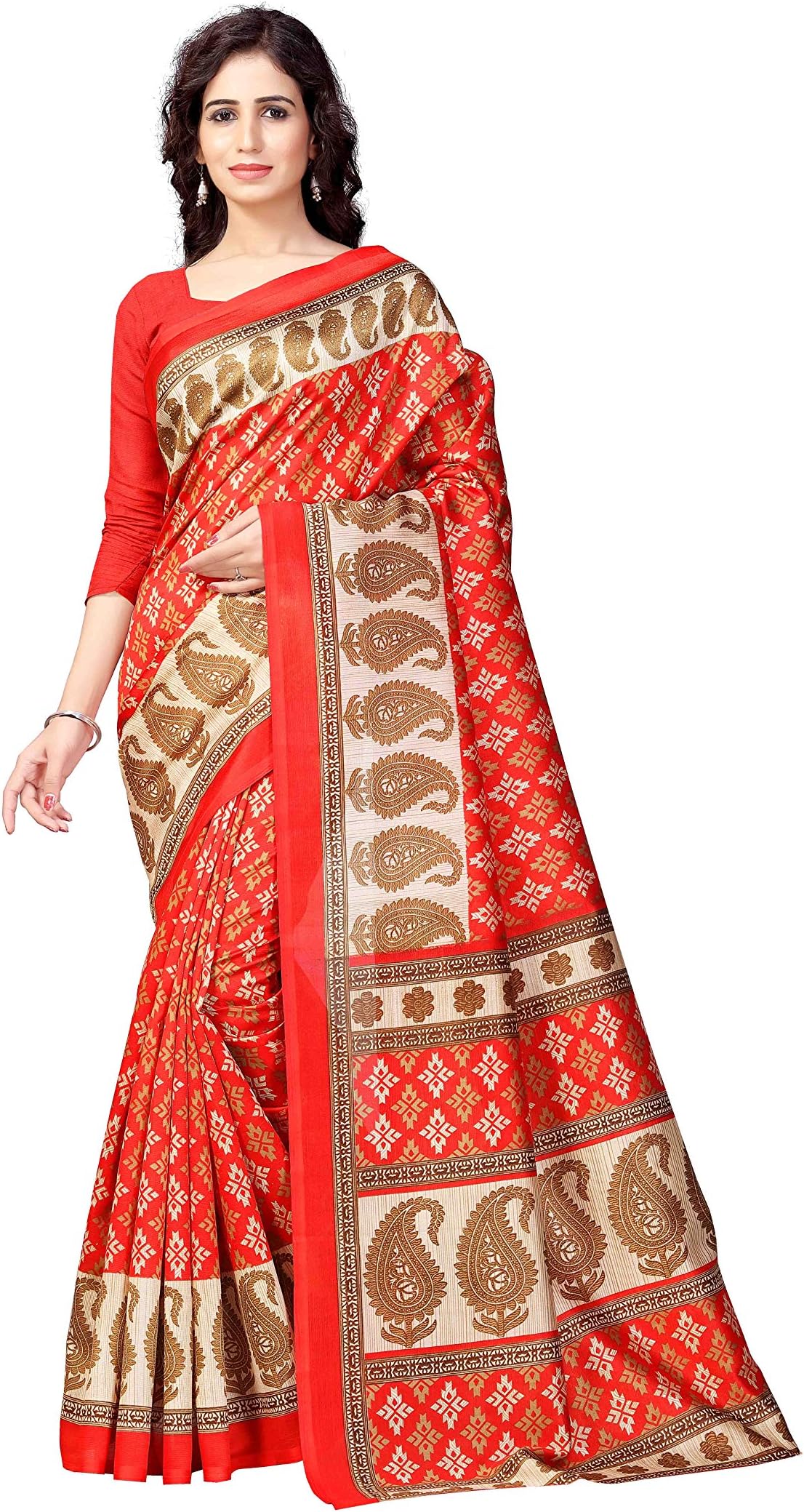 Winza Designer Women's Art Silk Saree With Blouse