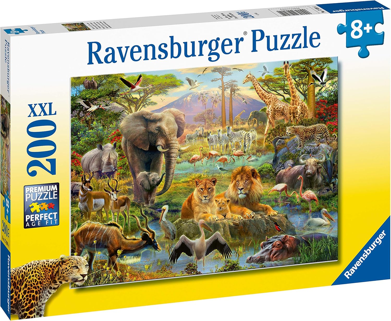 Ravensburger Animals of The Savanna 200 Piece Jigsaw Puzzle with Extra Large Pieces For Kids Age 8 Years and Up - Image 4