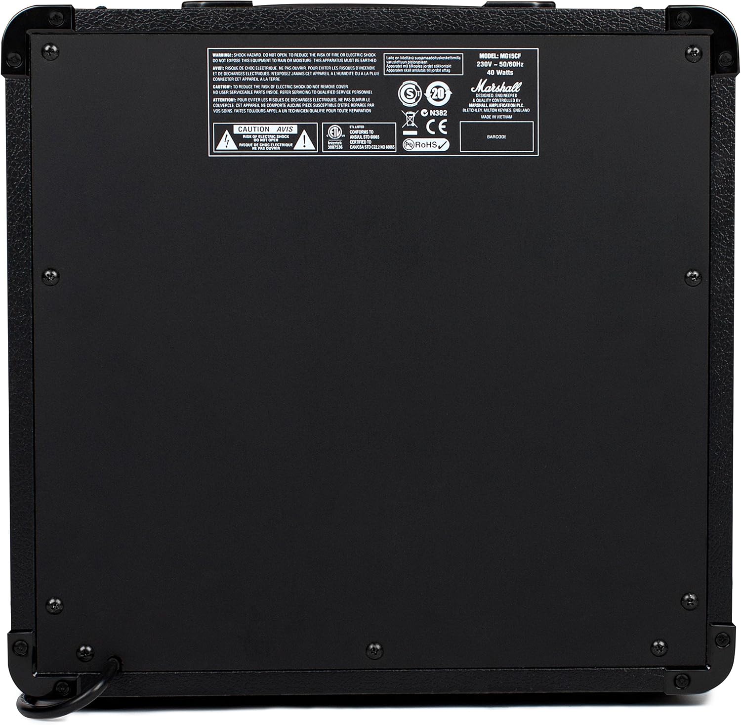 Marshall MG15GFX Electric Guitar Amplifier Black, 15W - Image 4