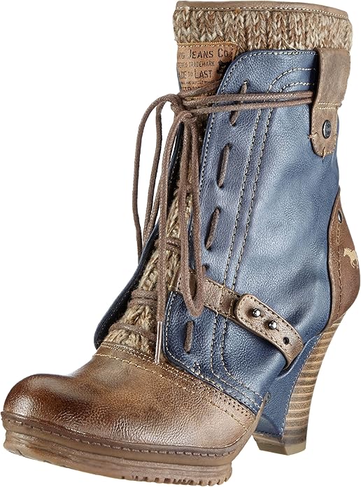 bottines mustang femme bleu