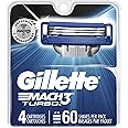 Gillette Mach3 Turbo Cartridges, 4 Count