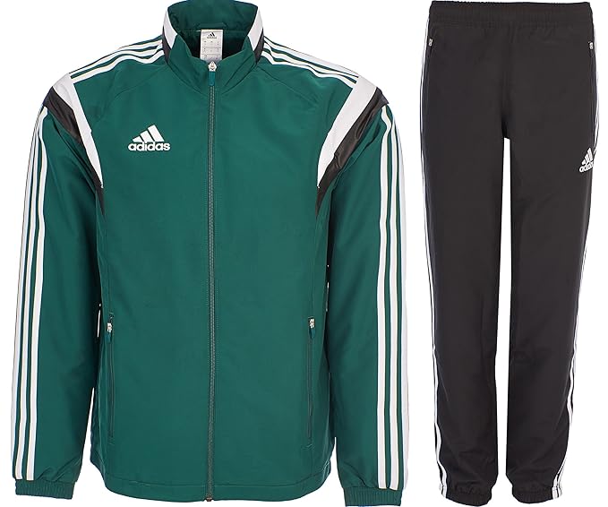 adidas green tracksuit mens