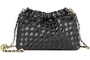 Joryin Woven Women's Crossbody Bag & Evening Purse, Trendy Dumpling Clutch & Hobo Cloud Shoulder Bag Trendy Dumpling Clutch