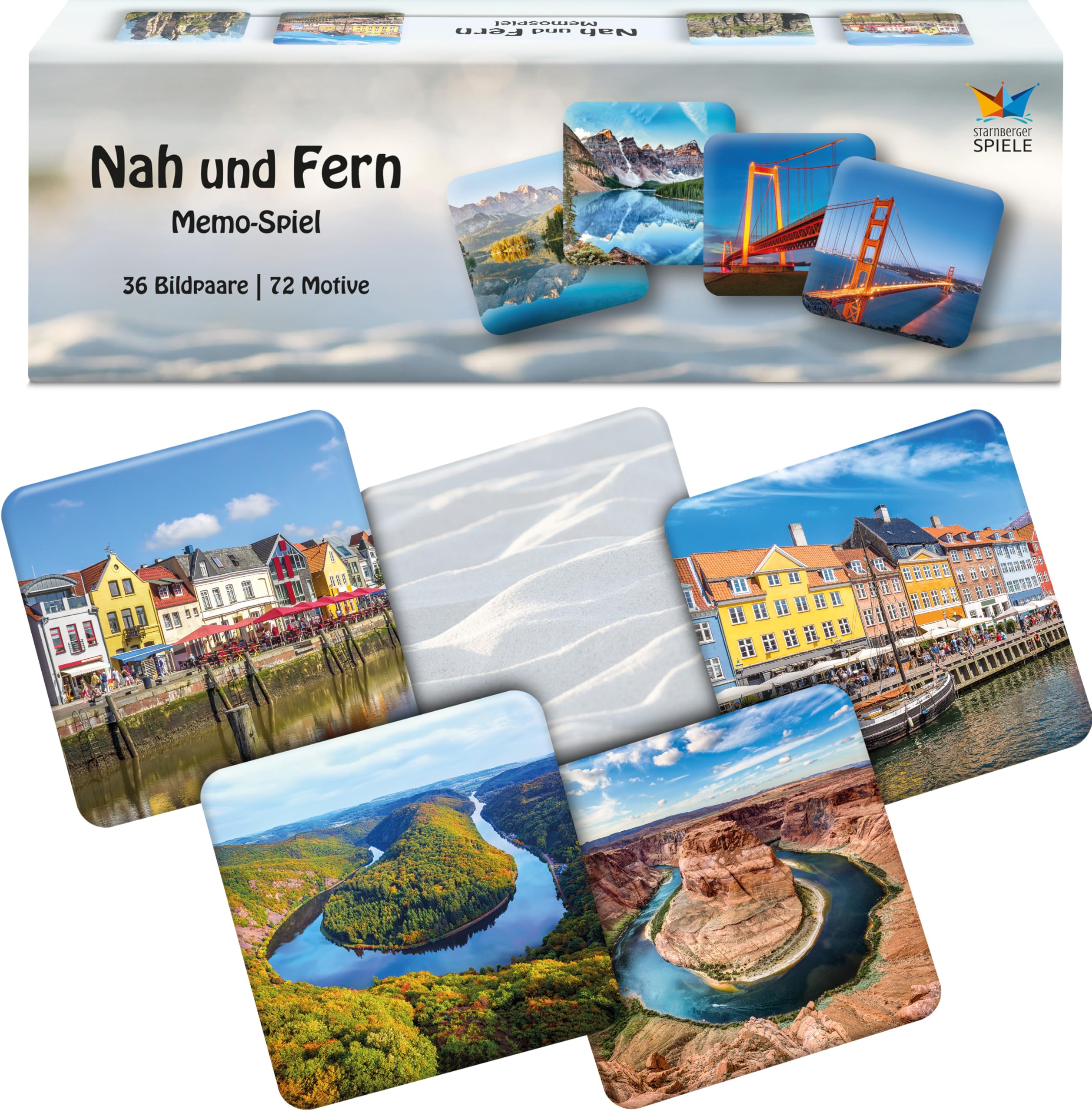 Starnberger Spiele - Nah und Fern - Memospiel für Erwachsene und Kinder