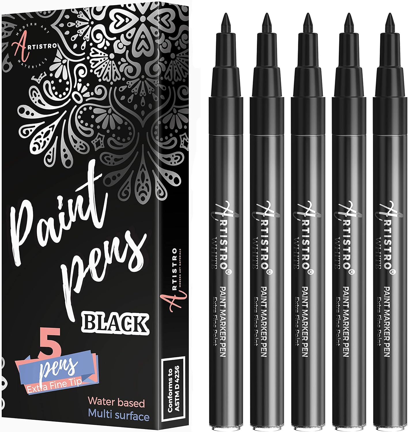 ARTISTRO Extra Fine Point Tip Black Paint Pens for Rock Amazon.in