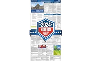 Corporate Labor Law Posters :: 2024 California State & Federal Labor Law Posters All in one [Plain Paper-English] Compact All in one 20 inch wide【Includes Latest EEOC Updates】