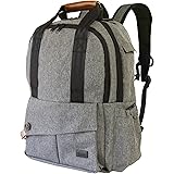 9 Rabbits Diaper Bag Backpack, Stylish Multi-Function Waterproof Smart Organizer Baby Back Pack, Large Capacity, Perfect For Travel With Adjustable Shoulder Straps and Wipeable Infant Changing Pad