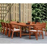 Amazon Com Kidkraft Outdoor Table And Chair Set With Cushions And Navy Stripes Toys Games