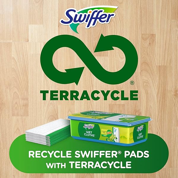 SWIFFER SWEEPER WET MOPPING PAD REFILLS FOR FLOOR MOP GAIN SCENT 24 COUNT