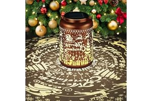 Birthday Gifts for Women Mom Grandma Solar Lantern Outdoor Waterproof, Gardening Gifts for Women, Christmas Garden Decor Hang