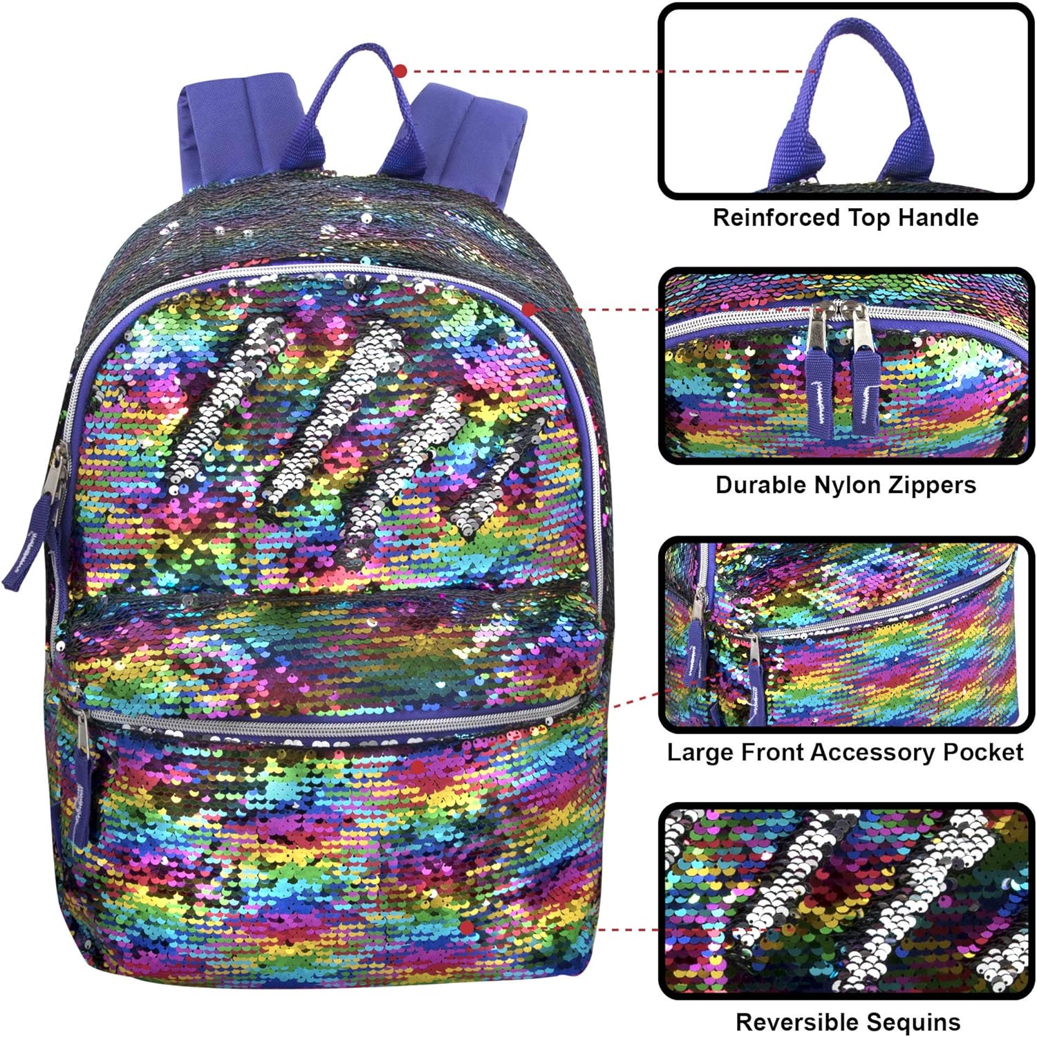 girls sequin mini backpack